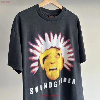 Soundgarden Black Hole Sun Vintage T Shirt REPRINT Brockum Tag Faded Lg Modern Vintage Washed Designer Clothes Versatile Casual