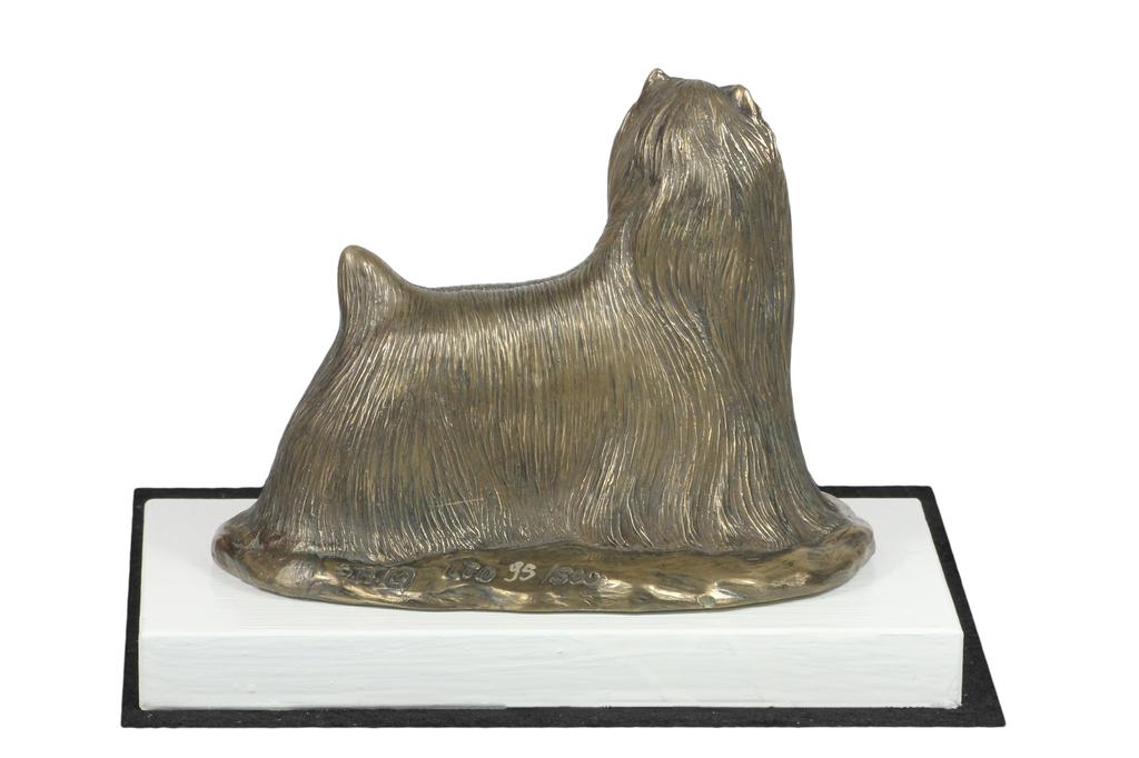 Yorkshire Terrier, York, Jork, Yorkie - Statuetka Psa, Figurka Na Białej Podstawie, Trofeum Na Wystawę Psów Marki Art-Dog