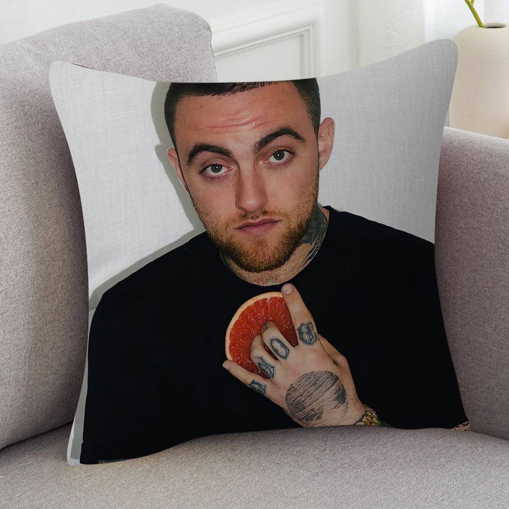 Singer Mac Miller Game For Cartoon Print Peripheral Pillow Case Cushion Cover Home Decor Birthday Gift Pillowcover