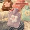 Plush Water-Filled Hot Water Bottle, Cute Foot Warmer for Girls, Large Water-Filled Hand Warmer for Bed, Suitable for Students
