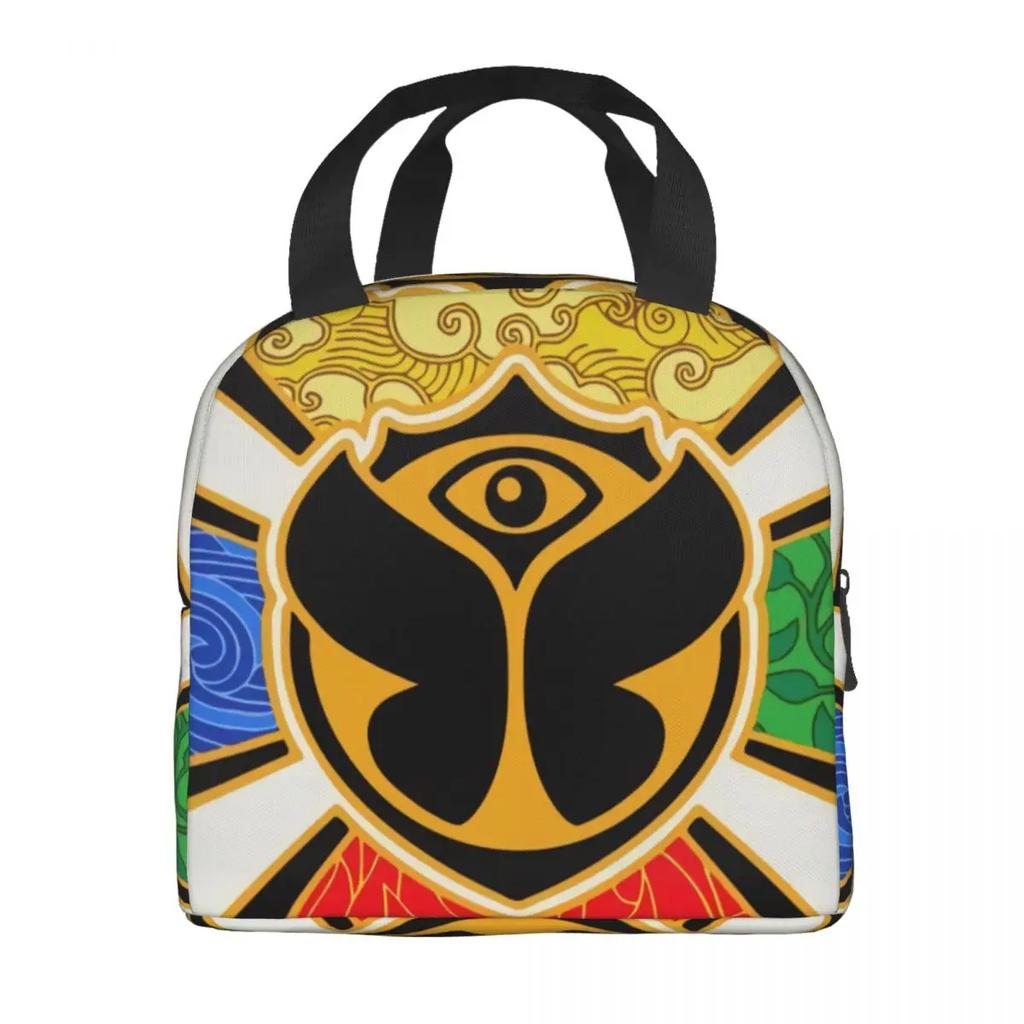 Party Insulated Lunch Bag for Women Resuable Electronic Dance Festival Cooler Thermal Lunch Box Office Work School