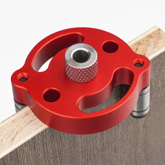 Woodworking Hole Drill Positioner Locator Tool with Drill Bushings Easy To Use Multipurpose DIY Vertical Pocket Hole Jig Kit