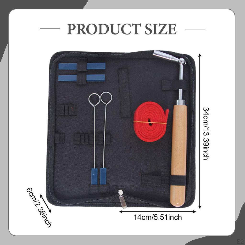 7x Piano Tuning Kit Mute Tool with Case Repair Accessories Tuner Tools Set Wrench