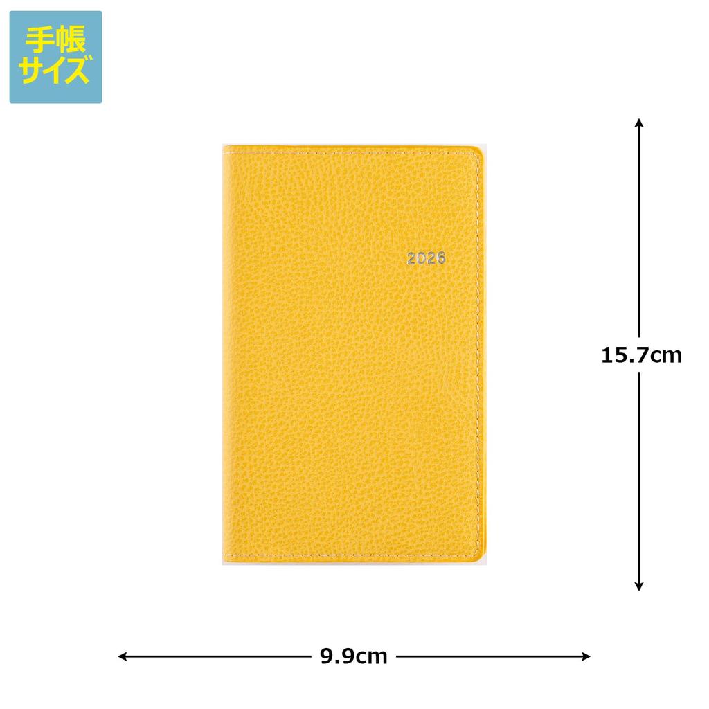 176 8 Takahashi 2026 Calm Weekly Planner Size T’beau (T's View) Planner, Shoten, Edition, Yellow,