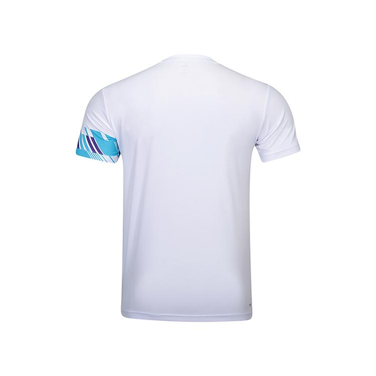 Li Ning Badminton Series Printed V-Neck Breathable Versatile Short Sleeve T-Shirt And Mid-Rise Shorts Casual Sports Set Unisex Sports Set AATU053-2