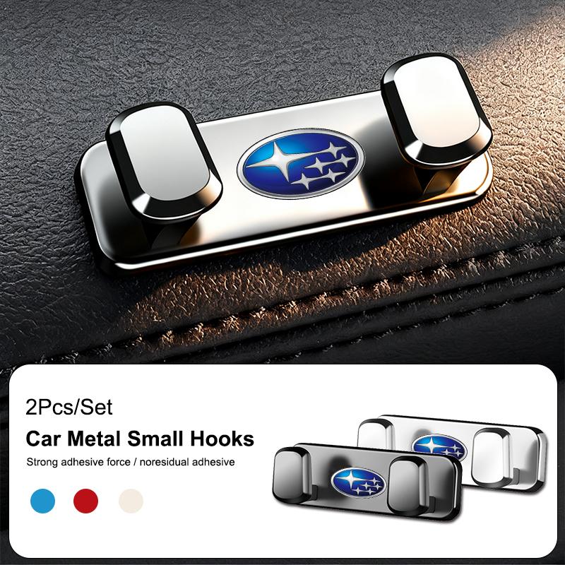 Car Interior Organizer Hooks Zinc Alloy Hanging Storage For Subaru Forester Outback Crosstrek Impreza WRX BRZ Ascent ge3