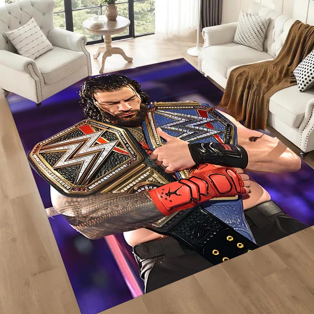 Roman Reigns2 Square Rugs Are a Great Choice for Living Rooms, Bedrooms, Home Décor, and As Gifts.