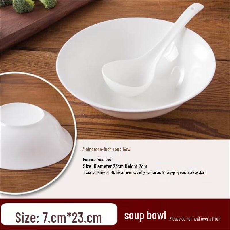 Ting Le White Bone China Dinner Plate