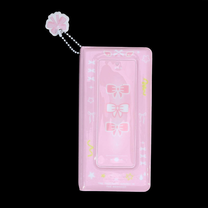 Elegant Photocard Binder Card Album With 4 Compartments Bowknot Pocket Small Cute Photo Album For Fans Boys Girls For Collecting And Organizing Cards