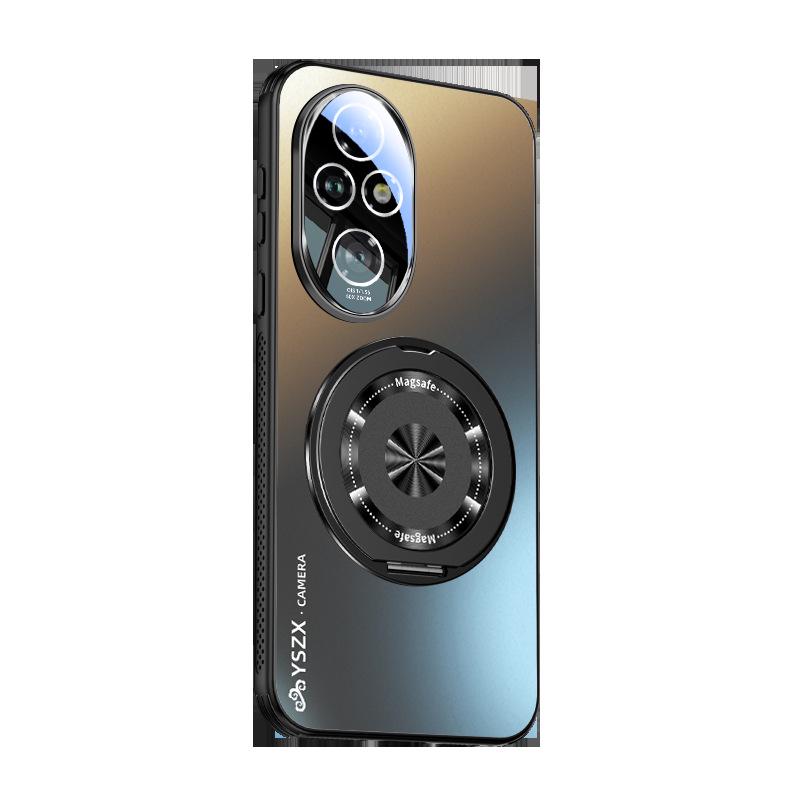 Magnetický otočný stojánek na telefon pro Honor 200/300: Matná, Plné krytí, Ochrana proti pádu, Protiskluzová ochrana