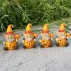 Light-Up Pumpkin Old Man Halloween Yard and Home Decor Resin Craft
