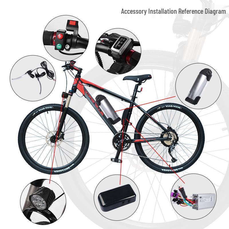 MXUS 48V 500W Rear Drive Electric Assist Mountain Bike High-Speed Brushless Geared Hub Motor