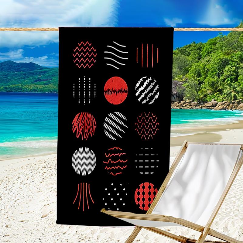Beweis Strandtuch mit einem Tyler Joseph und Josh Dun Muster - weich, saugfähig, schnelltrocknend, maschinenwaschbar - perfekt zum Schwimmen, Camping, Baden