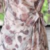 Elegant & Dignified Chiffon Short-Sleeved Dress for Middle-Aged Women - Summer 2026 Collection