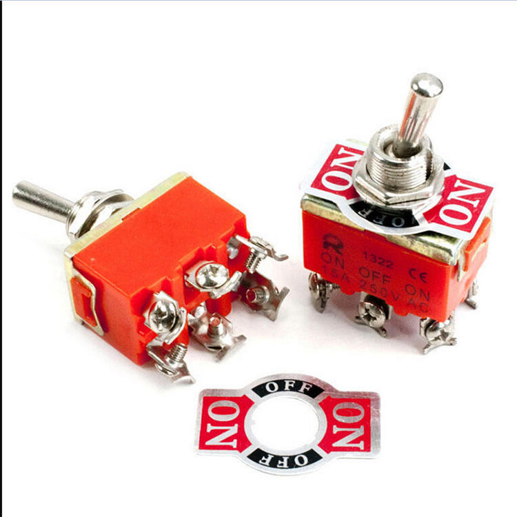 Buy 6-Pin Toggle DPDT ON-OFF-ON Switch 15A 250V Mini Switches at ...