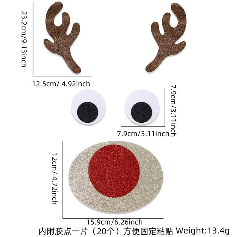 

Funny Cute Merry Christmas Door Decorations Xmas Window Stickers For Santa Claus Snowman Home Wall Sticker Happy New Year 2025