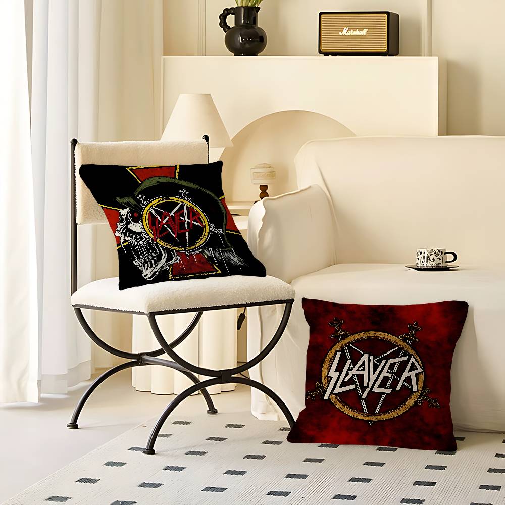 S-Salyer Font And Slayer Logo Pillow Cover Sofa Cushion Cover Home Room Decoration Children Gift