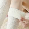2 Pairs Simple Solid Color Socks, Winter Snow Socks, Thickened Warm Floor Socks, Calf Socks, Knee High Socks, Home Sleeping Socks, Casual Socks