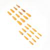 Full Diamond Series Orange Rhinestone Press-On Nails - Elegant Wearable Nail Stickers