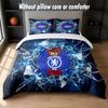 Chelsea FC Design Bed Bedding Set 1 Duvet Cover + 2 Pillowcases Soft Breathable Household Bed Linens