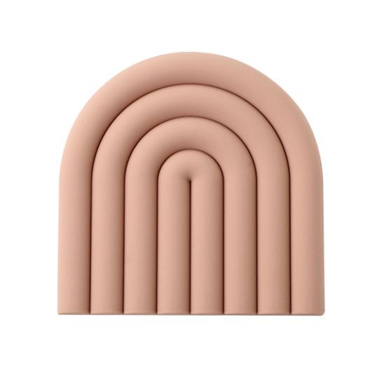 Rainbow Silicone Pot Mat Heat Resistant Trivet for Hot Dishes Non-Slip Table Placemat for Kitchen Home Bar Outdoor Use