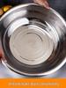 Extra Large Non-Slip Stainless Steel Bowl for Vegetables, Dough Kneading, and Laundry
