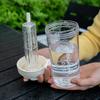 New Large Capacity Straw Plastic Water Bottle With Tea Infuser Filter Cute Portable Drinking Bottle Coffee Mugs Juice Milk Cup