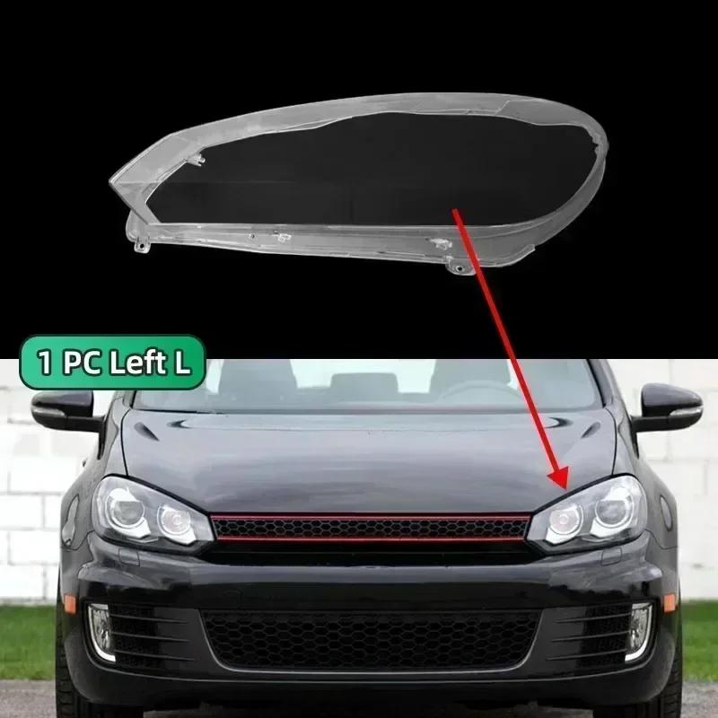 

For VW Golf 6 MK6 GTI R 2010-2014 1 Left/Right Car Front Headlight Lens Covers Transparent Lampshade Headlamp Shell Dust Cover