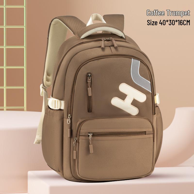 2025 Student Backpack: Grades 3-9, Dual Shoulder, Unisex, Decompression Design for Primary & Middle School
