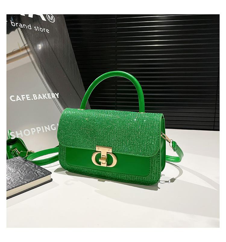 2025 New Trend Versatile Messenger Bag Simple and Fashionable Women's Small Bag PU Texture Women's Bag Niche Casual Small