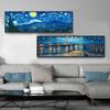 Stjärnenatt Oljemålningar Av Van Gogh Canvas Affischer och Tryck Berömda Impressionistiska Konstmålningar för Modernt Vardagsrum Cuadros