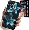 Etui Do Samsung Galaxy S25 Ultra - Turkusowe Lilie Kwiaty Obudowa + Szkło