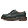 1461 Lychee Pattern Women's Low-Top Leather Shoes, Genuine Leather, British Style Round-Toe Boots, Unisex Casual.