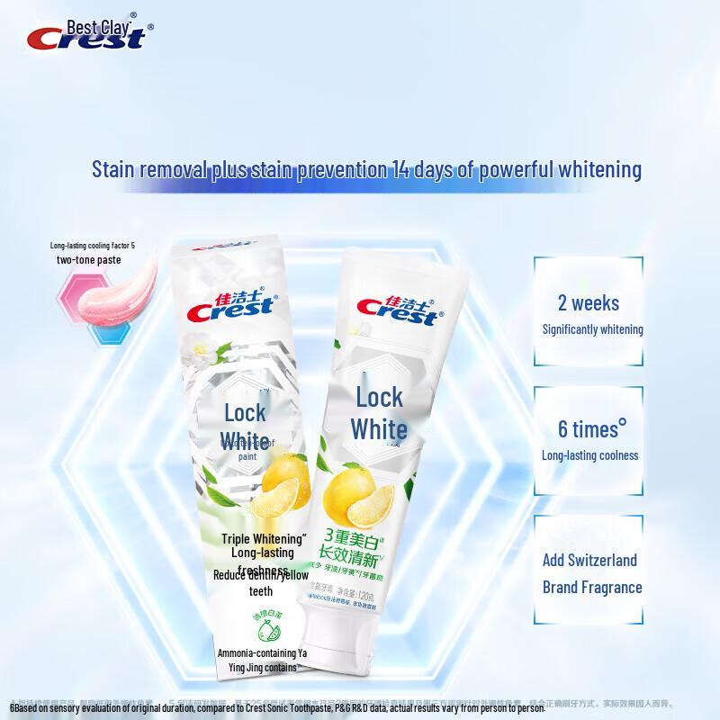 

Crest Dual-Color Lock White Toothpaste