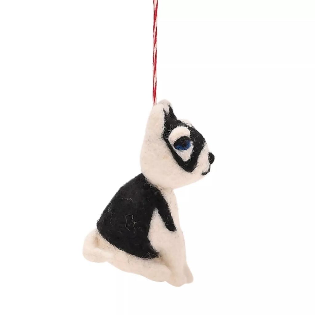The Seasonal Gift Co. Felt Husky Christmas Tree Decoration