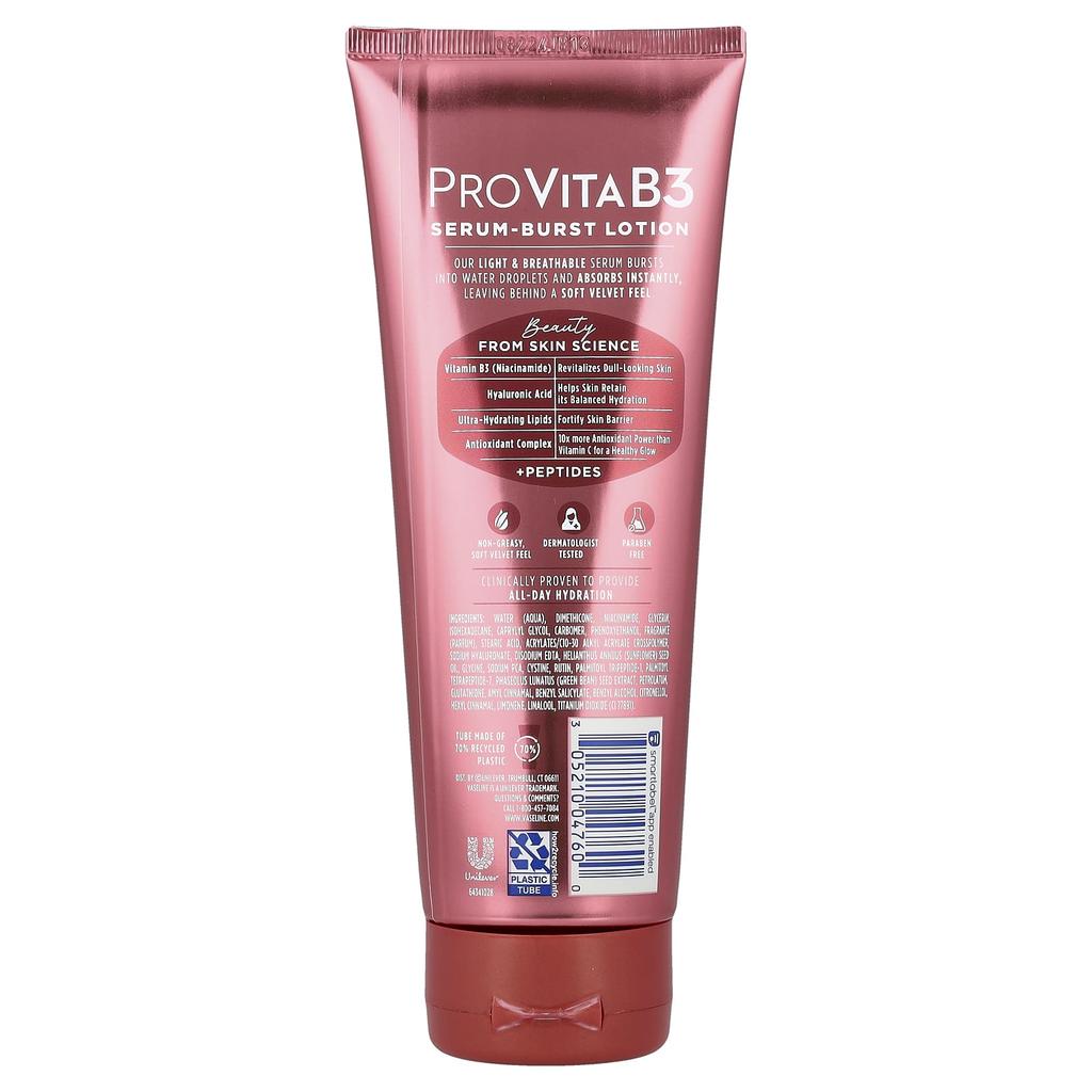 Vaseline, ProVitaB3, Serum Burst Lotion, Firming & Soft, 7.5 fl oz (222 ml)
