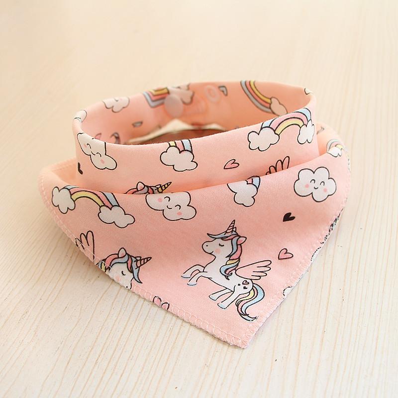 Haklapp Bomull Bandana Haklappar Baby Babador Matning Smock Spädbarn Burp-dukar Tecknad Saliv Handduk Bebis