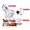Wood Magnetic 3D Puzzles with Lid Magnetic Stickers Toys  Montessori Games