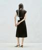 Rie Slit Back Puff Sleeve Midi Dress