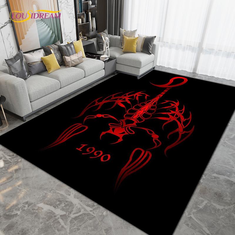 Skorpion Skorpion Bereichsteppich Groß, Teppich für Wohnzimmer Schlafzimmer Sofa Dekoration, Küche Badezimmer Fußmatte Rutschfeste Bodenmatte