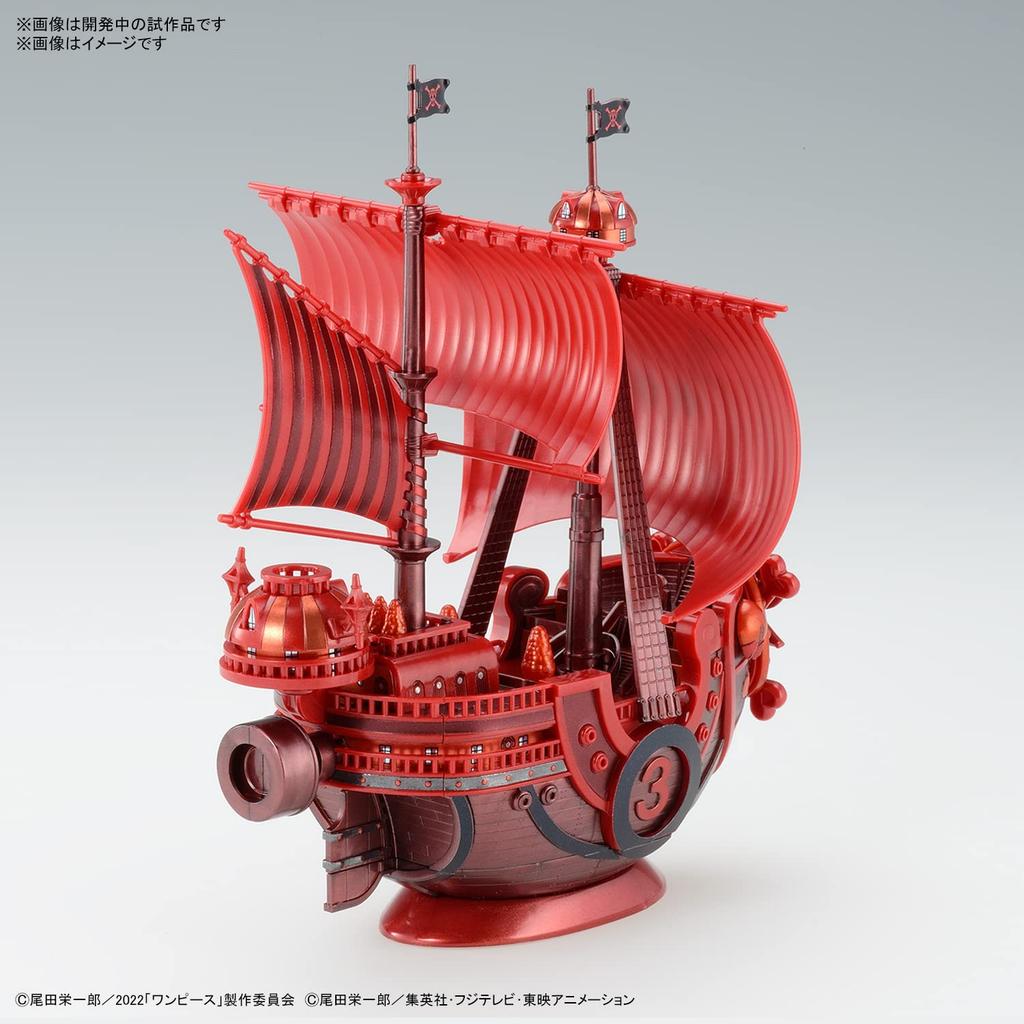 One Piece Grand Ship Collection Thousand Sunny Utgivelsesjubileumsfarge Plastmodell "FILM RED" Versjon. Fargekodet
