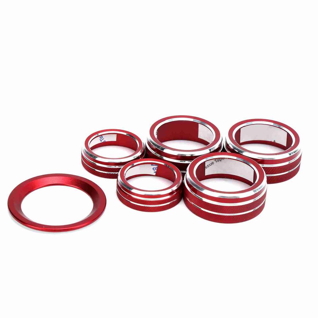 6PCS Air Conditioning Audio Ignition Switch Knob Cover Kit Replacement for Honda Accord Sedan Sport EX 10th 2018‑2020