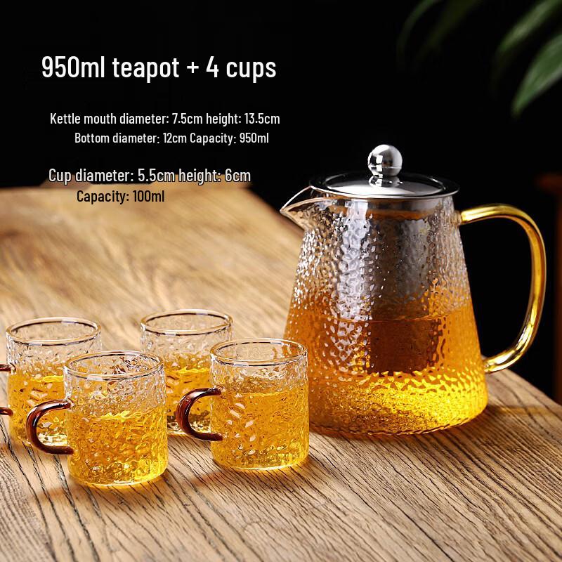 MUTTI Heat-Resistant Glass Teapot Set