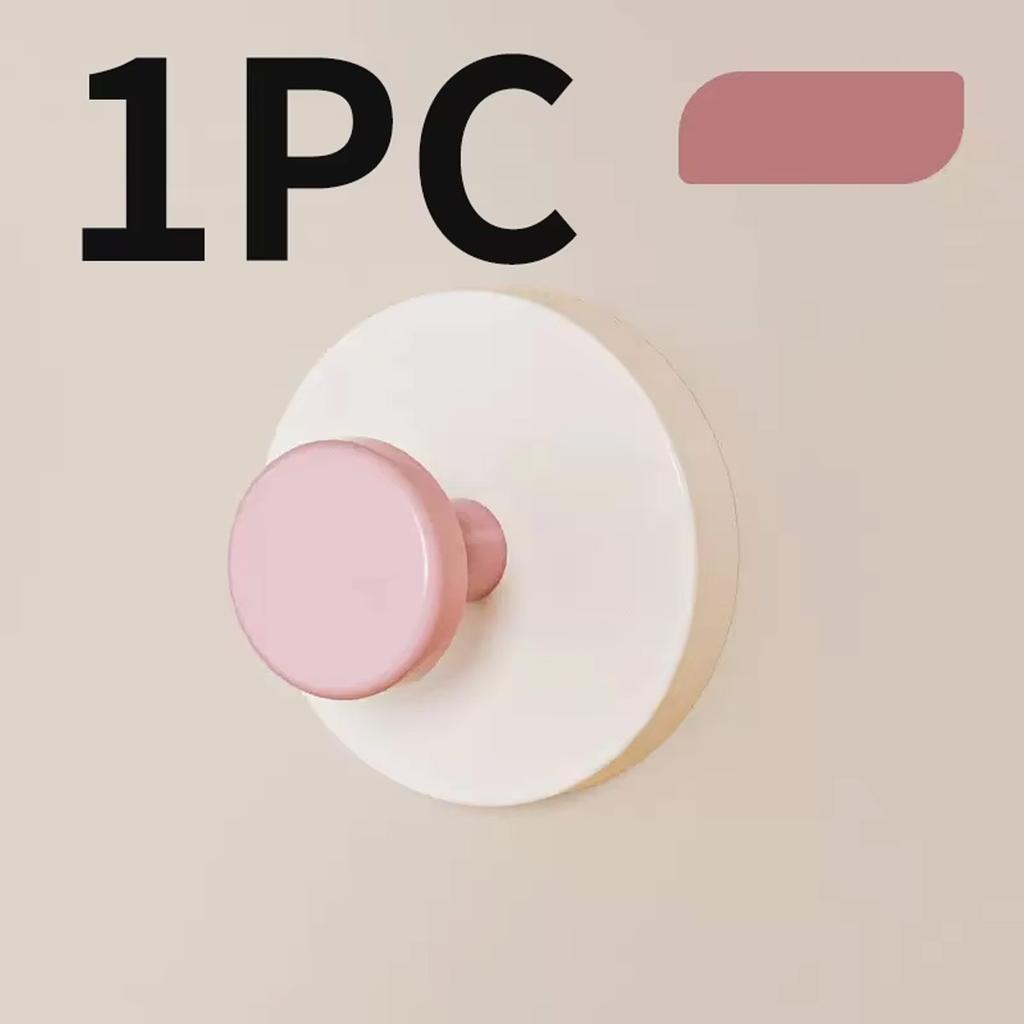 Colorful strong suction cup hook, no punching bathroom kitchen hook - movable, suitable for keys, towels, bags, dolls