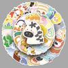 50 Cute Waterproof Cartoon Stickers for Oil Painting, Graffiti, and Decoration - Ideal for Diaries, Computers, and Creative Projects