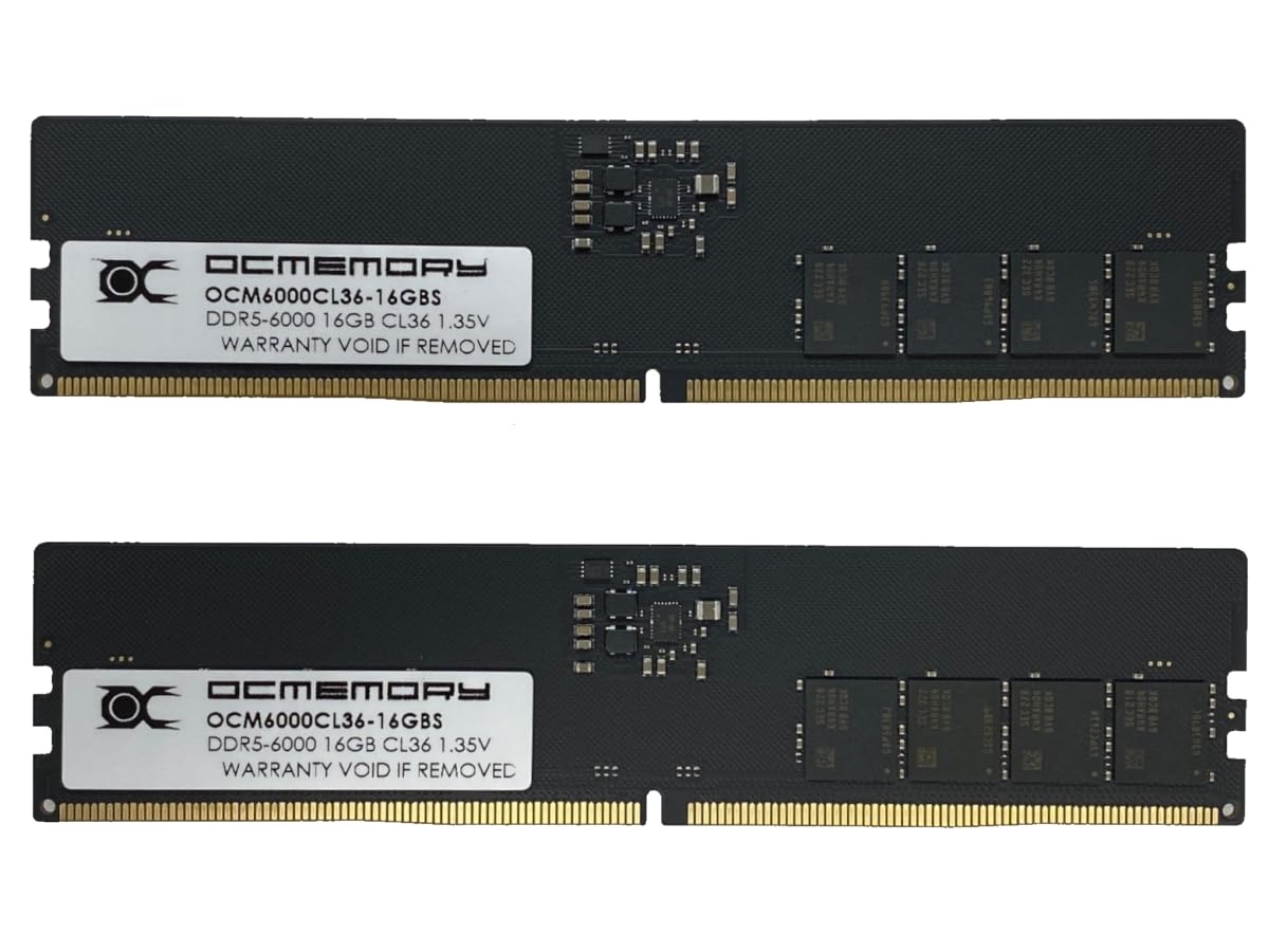 

OCMEMORY DDR5 Memory CL36 32GBKit x 2 Domestic regular warranty Bonus sticker included DDR5-6000 (16GB discs) OCM6000CL36D-32GBS