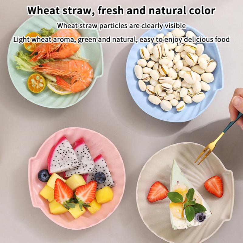 3Pcs Creative Plastic Fruit Plate, Snack Plate, Vegetable Plate, Bone Spitting Plate Snack Plate Nut Plate Dessert Plate