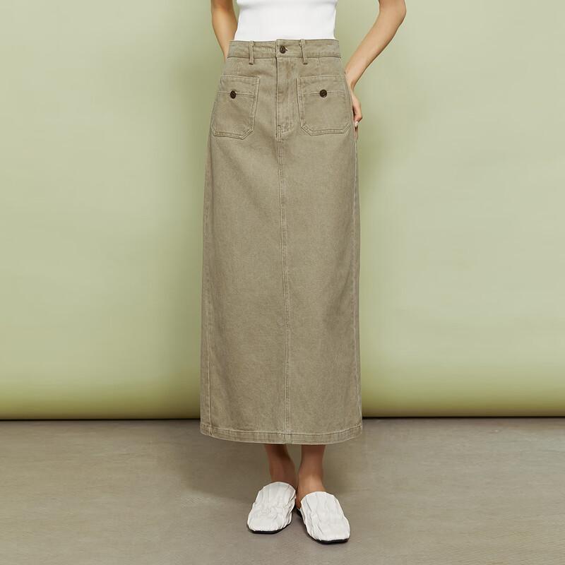 Women's Versatile Commuter Mid-length Straight Skirt