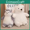 Husky Fox Polar Bear Plush Toy Animal Stuffed Doll Bedroom Decoration Gift Kids