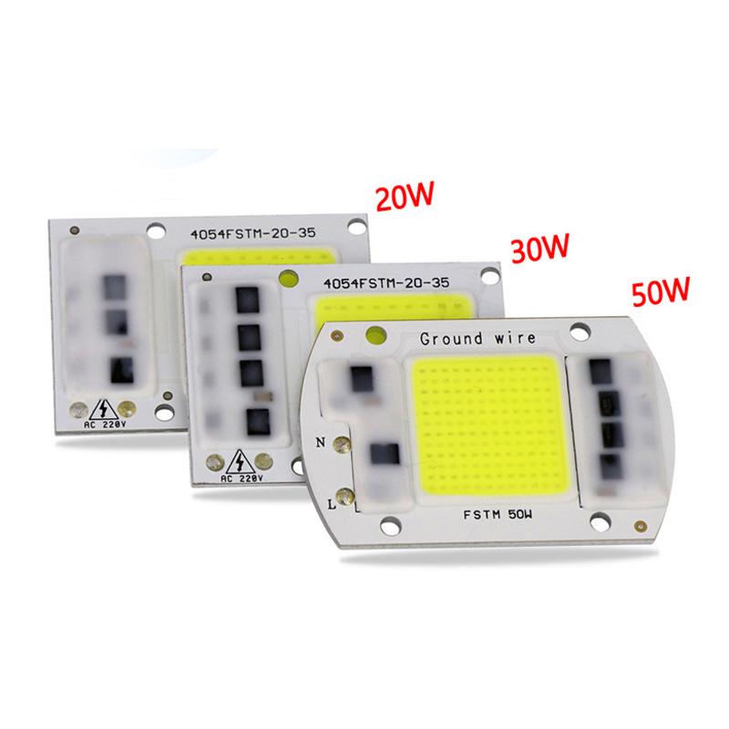 10-200W LED Chip Integrated 220V Cool White Input Light Source COB Smart IC